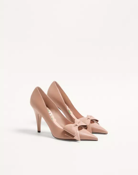 Valentino Bowow Pump In Kidskin 100Mm - Image 6